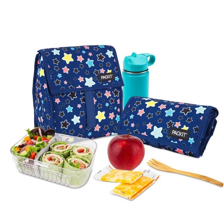 Office Tech Bag - PackIt Freezable Lunch Bag Black, EcoFreeze