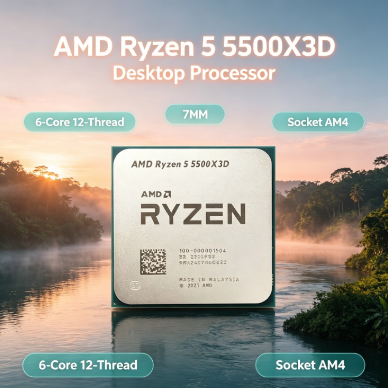 AMD Ryzen 5 5500X3D Gaming CPU - Amd Cpu Ryzen 5 ulasan dan harga
