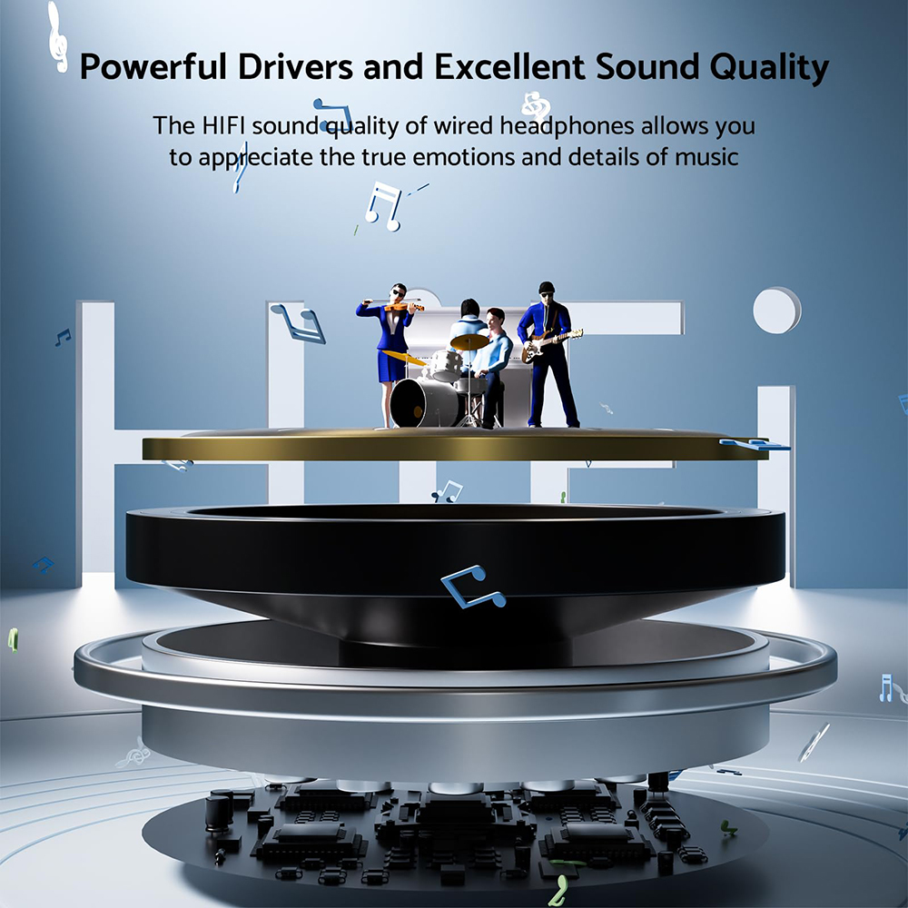 Headphones HiFi Surround Sound - Office Technology ulasan dan harga