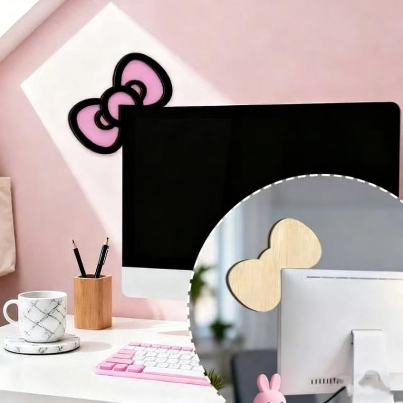 New 1/2Pcs Wooden Bowknot PC A - Office Technology ulasan dan harga