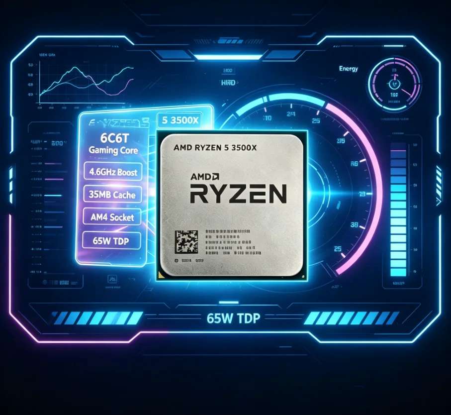 AMD Ryzen 5 3500X AM4 Desktop  - Amd Cpu Ryzen 5 ulasan dan harga