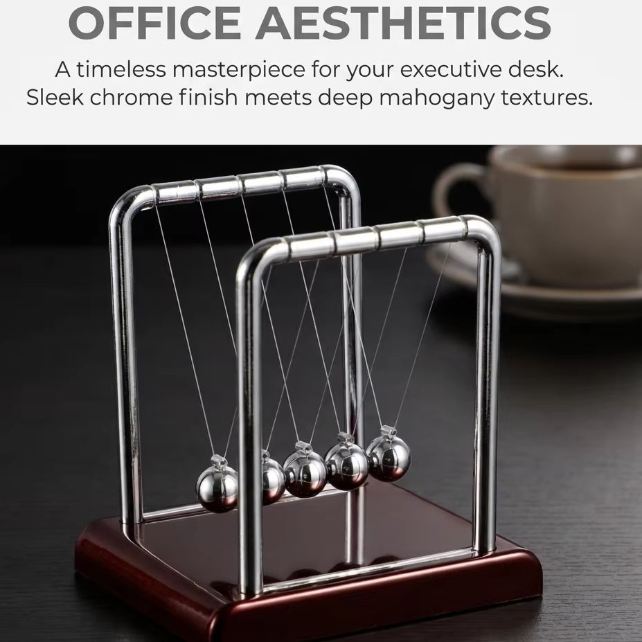 Newton Cradle Balance Pendulum - Office Technology ulasan dan harga