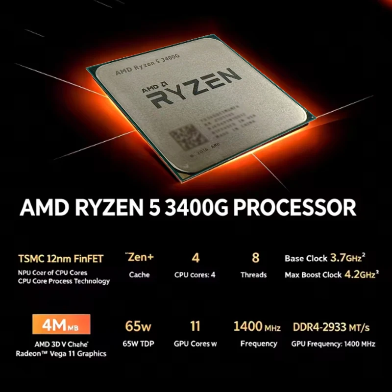 AMD Ryzen 5 3400G AM4 Desktop  - Amd Cpu Ryzen 5 ulasan dan harga
